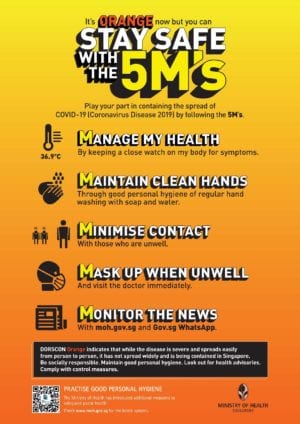 Stay Safe with the 5Ms (MOH)