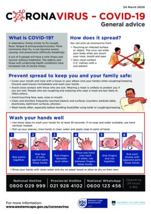 Coronavirus - COVID-19 - General advice