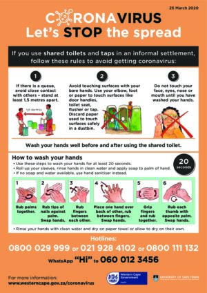 Coronavirus - Let’s STOP the spread - Using Shared Toilets and Taps