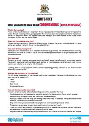 What you need to know about Coronavirus (Covid-19 Disease)