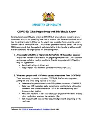 Living with HIV during COVID pandemic