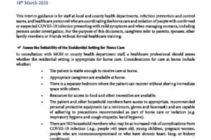 Home Care for COVID 19 (Only for People Not Requiring Hospitalization)