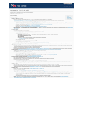 Coronavirus, COVID-19, SARS