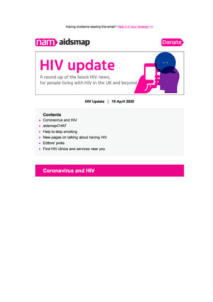 COVID-19 and HIV News