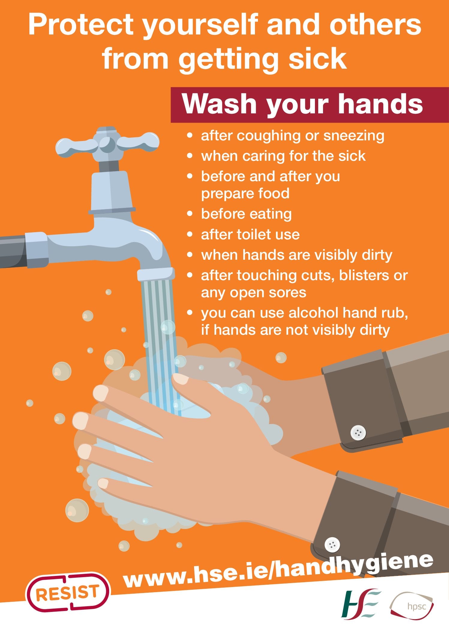 Poster on Hand Hygiene, available in many languages