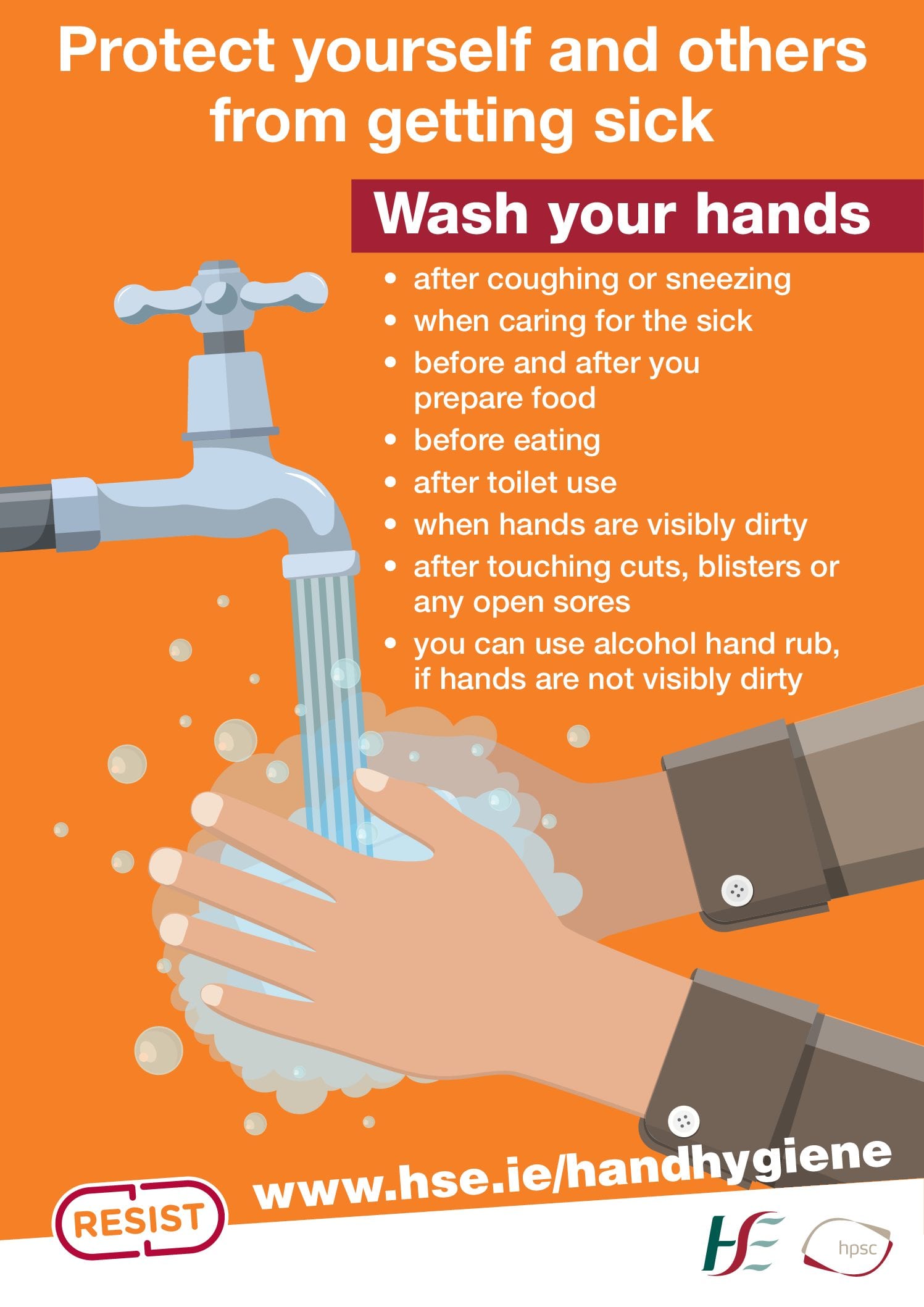 Hand Hygiene Steps Poster