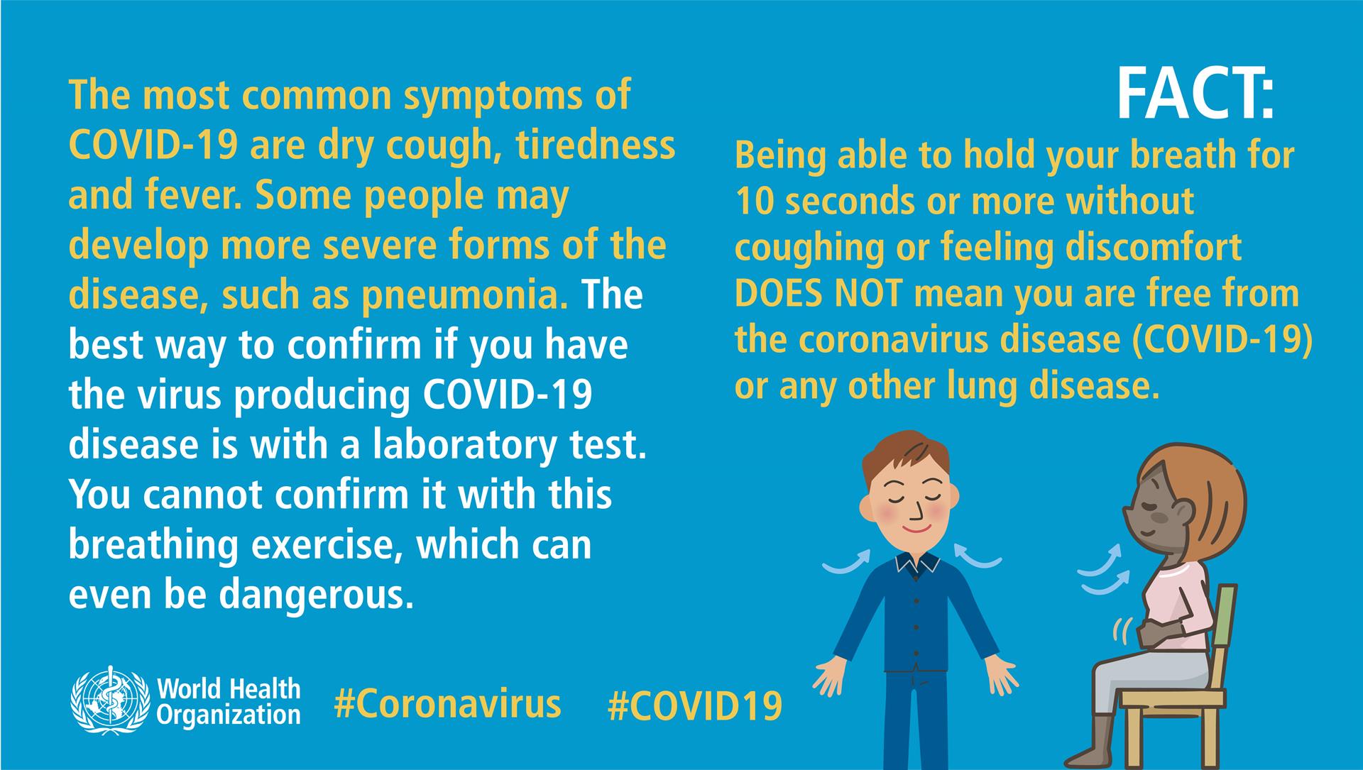 Even if you have Covid19, you can still hold your breath for more than 10 seconds