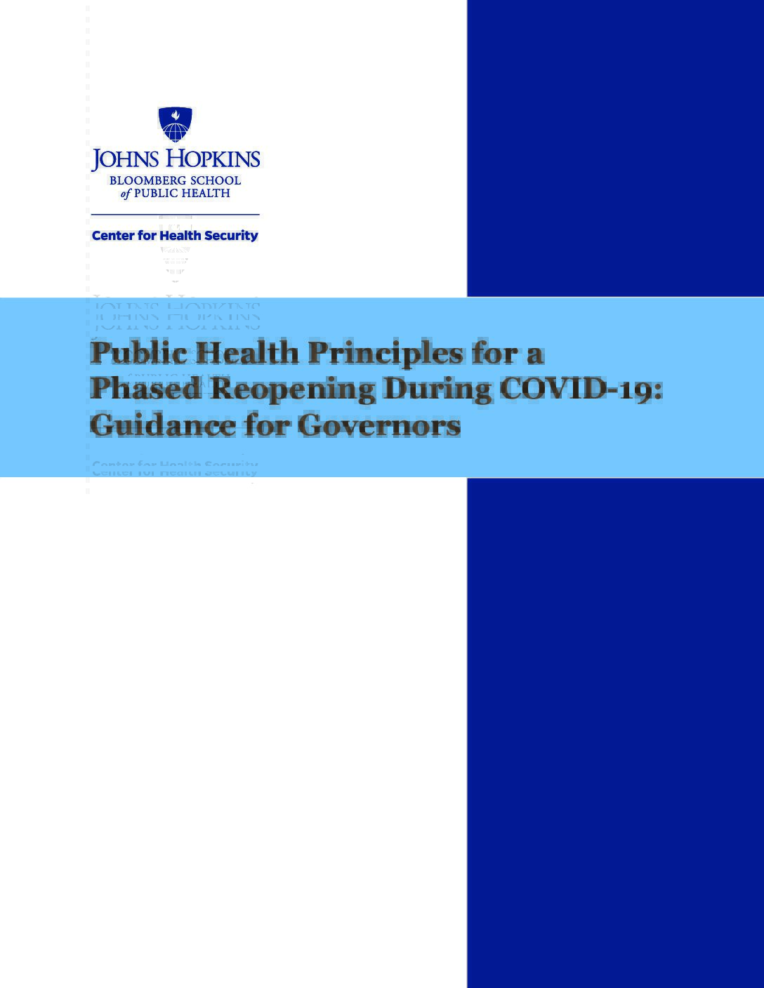 Phased Reopening During COVID-19: Public Health Principles