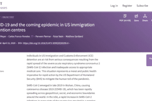 COVID-19 and the coming epidemic in US immigration detention centres