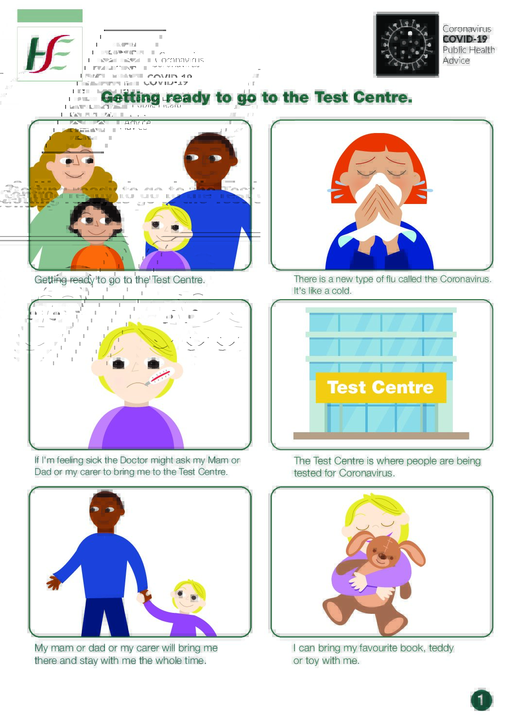 COVID-19: Getting Ready to Go to The Test Center (Guide For Children)