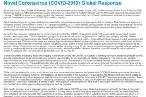 COVID-19: Humanitarian Action Plan For Children