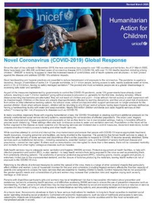 COVID-19: Humanitarian Action Plan For Children