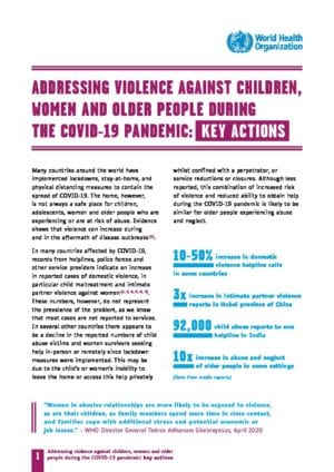 COVID-19 & Violence Against Women, Children and Older Adults