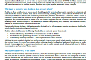 School-related Public Health Measures in COVID-19